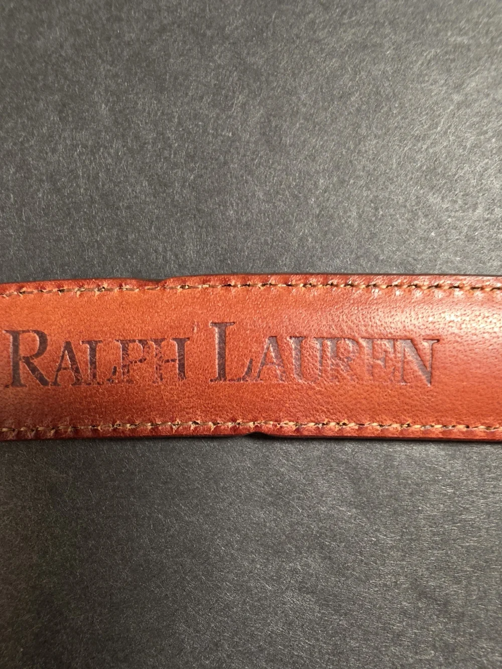 Ralph Lauren Brown Leather Women's Belt with Signature Buckle